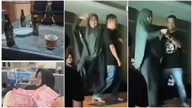 Miris Pegawai ASN PUPR Kutai Timur Party di Kantor, Joget di Atas Meja Sambil Nyawer dan Pesta Miras