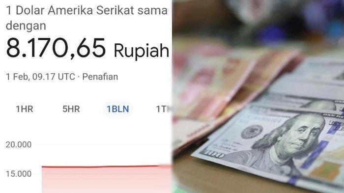 Heboh! Dollar AS dan Euro Anjlok Jadi Rp 8 Ribuan di Google, Ada apa?