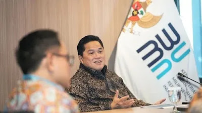 Erick Thohir dan BBM Oplosan, Warganet: Kalau di Jepang Sudah Mundur Teratur