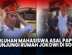 Komunitas Mahasiswa Papua Solo Raya Kunjungi Rumah Jokowi, Publik Curiga: Dibayar Berapa Mereka?