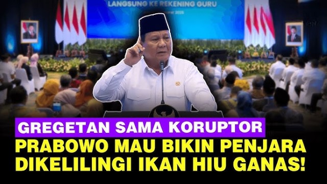 WOW! Prabowo Mau Bangun Penjara di Pulau Terpencil Khusus Untuk Koruptor: Keluar Ketemu Hiu