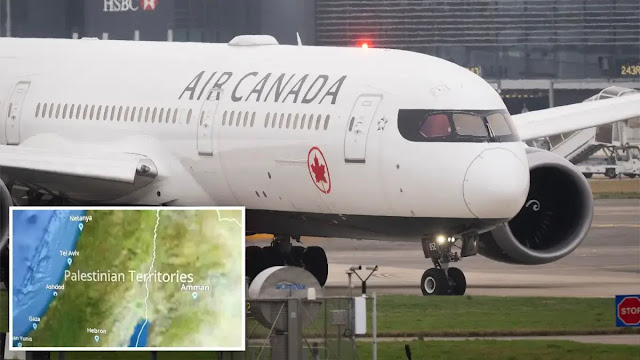 Negara Israel Hilang dari Peta Penerbangan Maskapai Air Canada, Berubah Jadi Palestina