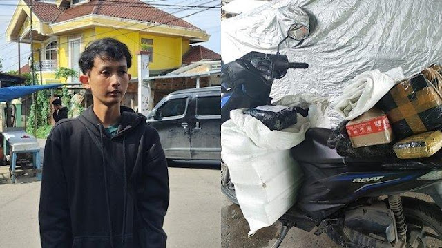 Detik-detik Motor Kurir Beserta 138 Paket Dimaling di Palembang, Korban Harus Ganti Rugi Rp6 Juta