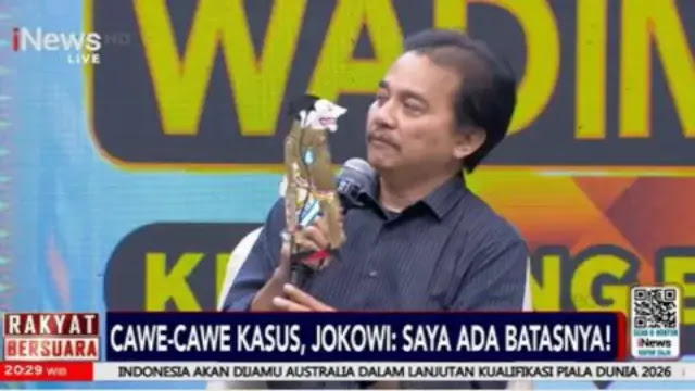 Roy Suryo Ibaratkan Jokowi Petruk, Bumi Wakanda jadi Gonjang-ganjing karena Dia