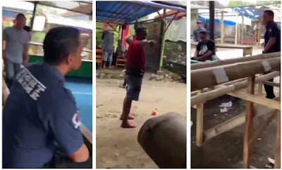 Viral! Video Pria Tantang Duel Polisi Saat Penggerebekan Sabung Ayam di Blitar