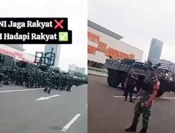 Parade Militer Blokade Gedung DPR Hadang Demo #TolakRUUTNI, Netizen: Ngeri, Seperti Mau Perang