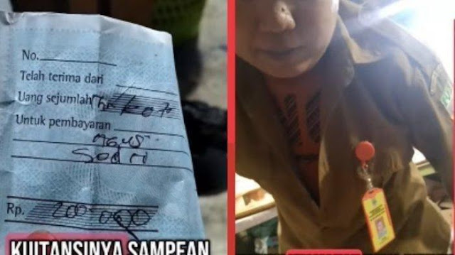 Viral Pria Berseragam PNS Minta THR ke Pedagang, Ngaku dari Pemda Bekasi