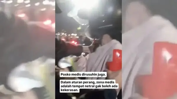 Amankan Aksi Demo di Malang, Polisi Diduga Menyasar Tim Medis, Netizen: Gak Beda sama Zionis