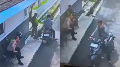 Viral, Motor Driver Ojol Digondol Maling di Depan Polisi, Netizen: Kok Bisa?
