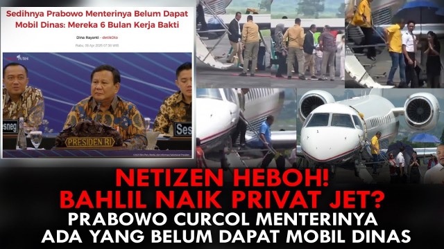 VIRAL Beredar Rekaman Video Keluarga Menteri Bahlil Lahadalia Pakai Private Jet Pribadi
