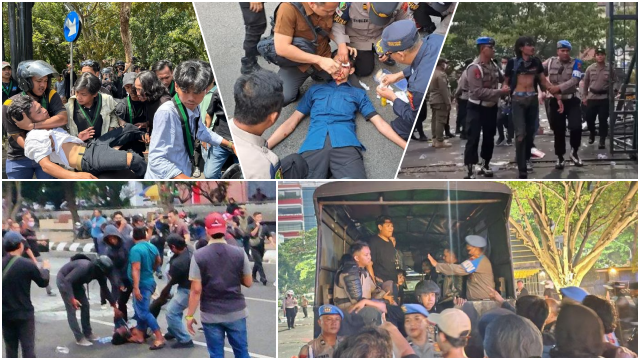 Demo Buruh di Semarang Ricuh, 18 Mahasiswa Ditangkap Polisi, 5 Dilarikan ke RS