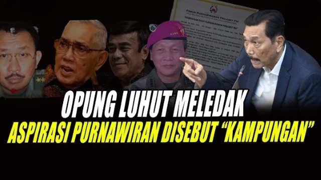 Hattrick! Luhut Sudah 3 Kali Ngomong Kampungan, Terbaru Soal Surat Terbuka Forum Purnawirawan Prajurit TNI