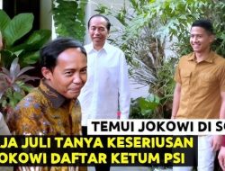 Raja Juli Antoni Mendadak Temui Jokowi di Solo, Bahas Calon Ketua Umum PSI?