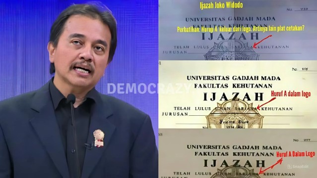 TERUNGKAP! Roy Suryo Bandingkan Ijazah Jokowi Dengan 3 Ijazah Lain Yang Seangkatan, Hasilnya Diluar Dugaan