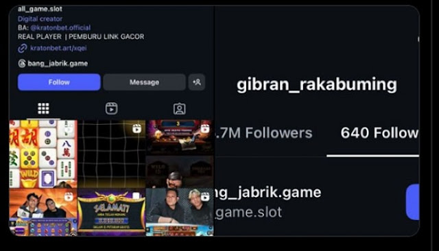 Gibran Follow Akun Judol, Setwapres Berdalih Awalnya Akun Biasa Kemudian Ganti Username, Kini Sudah Unfollow