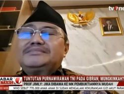 Jimly Sebut Pemakzulan Wapres Gibran Mustahil Terjadi: Sudah Tiga Partai Menolak