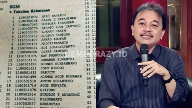FATAL! Roy Suryo Bongkar Kejanggalan Bukti Pemberitaan Koran Yang Berisi Pengumuman Hasil Ujian Masuk UGM 1980