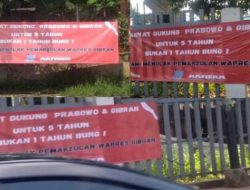 Bertebaran Spanduk Masyarakat Menolak Pemakzulan Wapres Gibran, Siapa Yang Pasang?