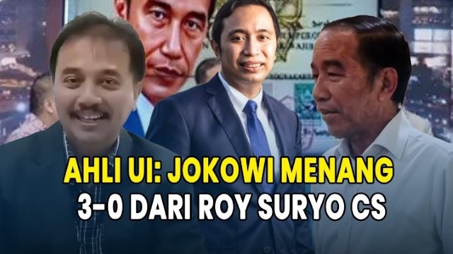 Ahli UI Sebut Jokowi Menang 3-0 dari Roy Suryo Cs di Kasus Ijazah Palsu, Apa Dasarnya?