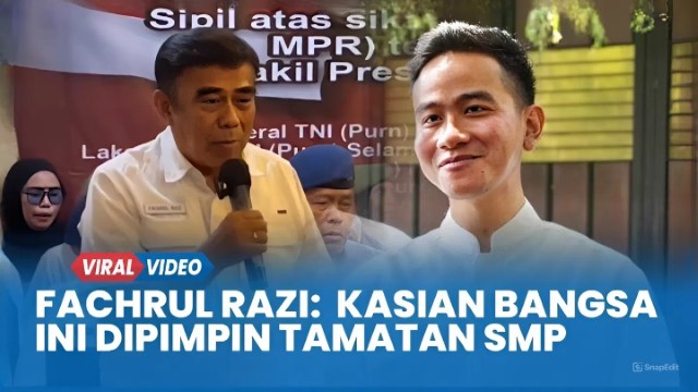 Doakan Prabowo Panjang Usia, Fachrul Razi: Jangan Sampai Kita Dipimpin Bocah Tamatan SMP Yang Mental dan Moralnya Gak Jelas!
