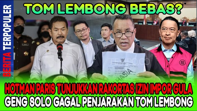 INFO! Hotman Paris Bongkar Dua Bukti Penting, Dakwaan Kasus Impor Gula Tom Lembong Terancam Gugur