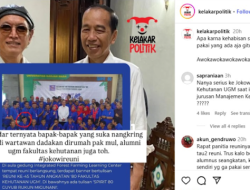 Disebut Kehabisan Stok Figur, Wartawan Dadakan di Rumah Jokowi Ternyata Alumni Kehutanan UGM juga Toh?