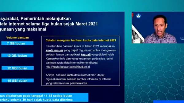 Bantuan Kuota Internet untuk Pembelajaran Daring Dicuri saat COVID-19, Tepat Era Nadiem
