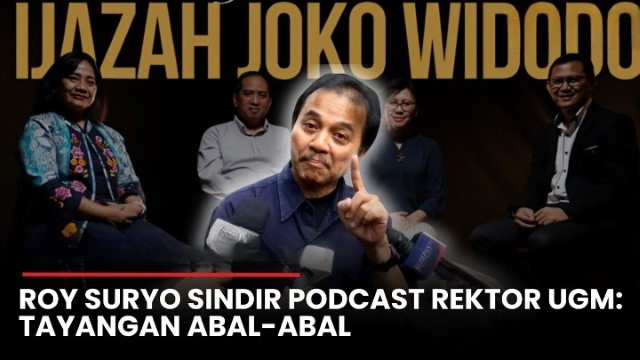Strategi UGM Diam-Diam Mau Kabur Dari Jokowi Diungkap Roy Suryo!