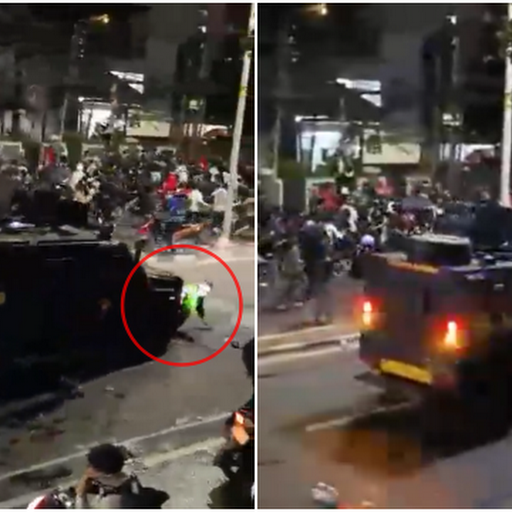Viral Video Baraccuda Brimob Lindas Driver Ojol Saat Bubarkan Massa Demo DPR