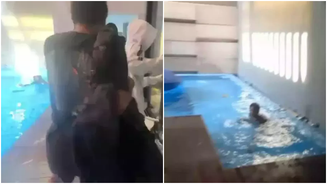 Ratusan Warga Jarah Rumah Sahroni, Orang Ini Malah Numpang Berenang