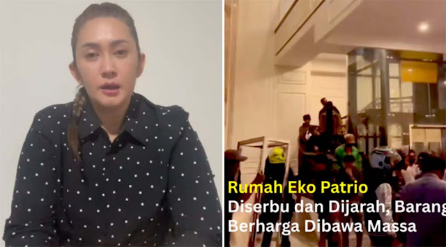 Emak-emak Usir Massa Penjarah Rumah Sahroni