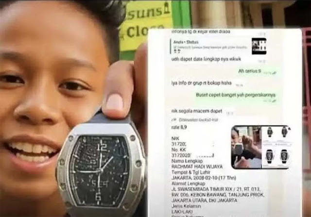 Remaja Pamer Jam Rp 11,7 M Hasil Jarahan Rumah Ahmad Sahroni, Kini Terancam Keciduk