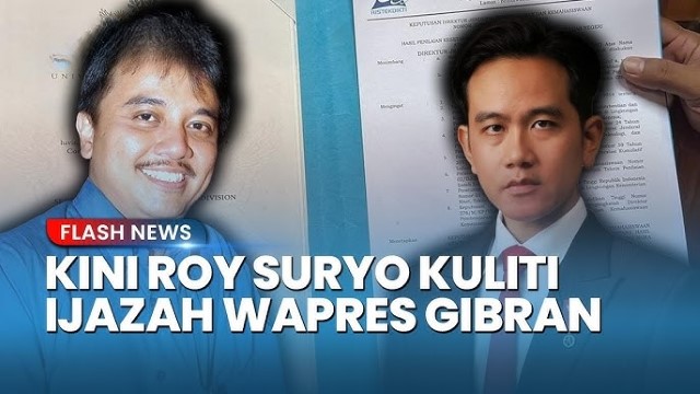 Diseret ke Meja Hijau, Roy Suryo Ungkap Sejumlah Kejanggalan Ijazah Gibran!