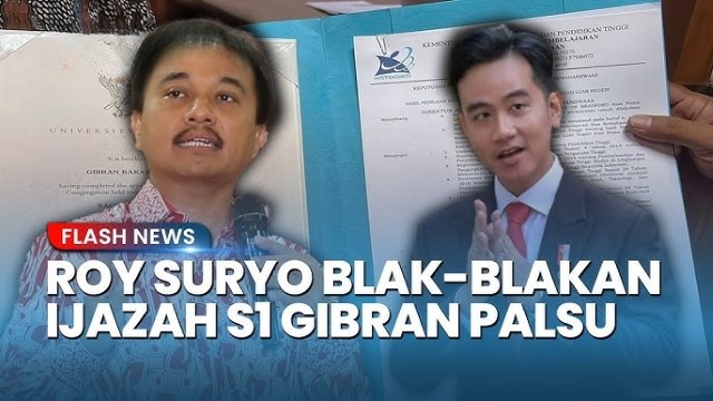 Gugatan Ijazah Gibran Disidangkan, Roy Suryo Siap Bantu Bongkar Fakta Tak Terduga!