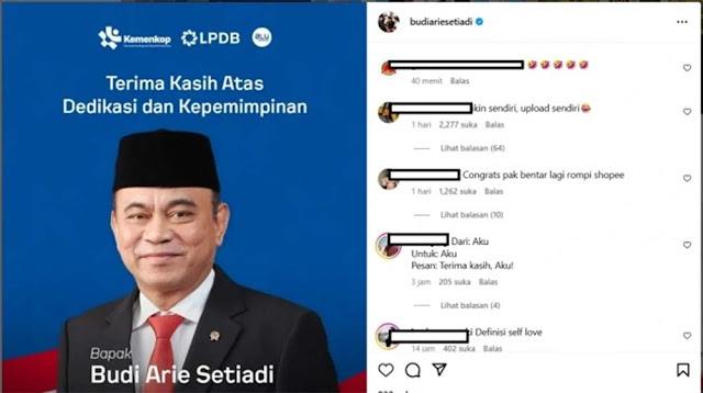 Definisi Self Love Level Menteri: Budi Arie Posting Ucapan Terima Kasih Buat Dirinya Sendiri