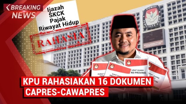 UPDATE! KPU Batalkan Aturan, Ijazah Capres-Cawapres Kini Bukan Dokumen Rahasia