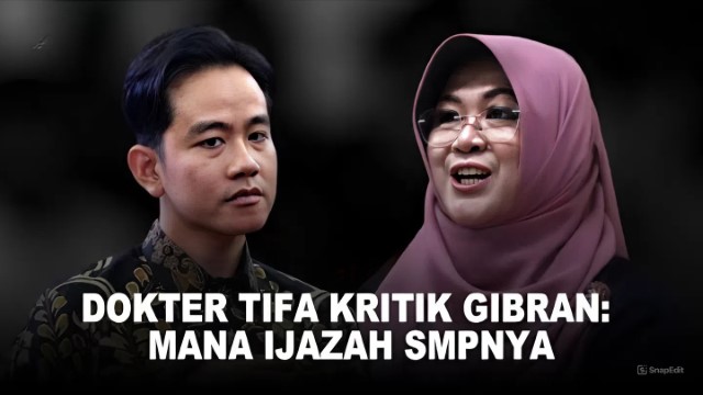 Dokter Tifa Curiga Gibran Cuma Lulusan SD, Kepala SMP Negeri 1 Surakarta Beri Penjelasan Soal Ijazah Wapres Gibran