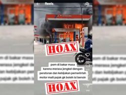 Hoax, Kebakaran SPBU Pertamina dan Pembatasan BBM