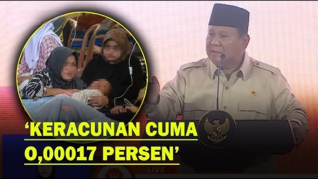 Ada Banyak Kasus Keracunan di Program MBG, Respons Prabowo: Itu Cuma 0,00017%!