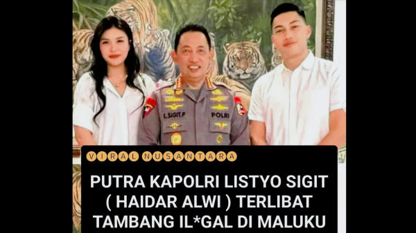 Polisikan Akun Medsos Sebut Putra Kapolri Terlibat Tambang Ilegal