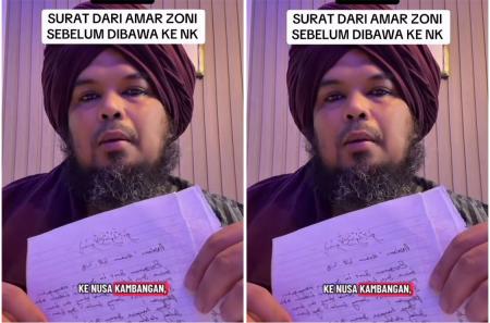 Ammar Zoni Tulis Surat Mengharukan untuk Ustaz Derry Sebelum Dideportasi ke Nusakambangan, Isinya Bikin Sedih!