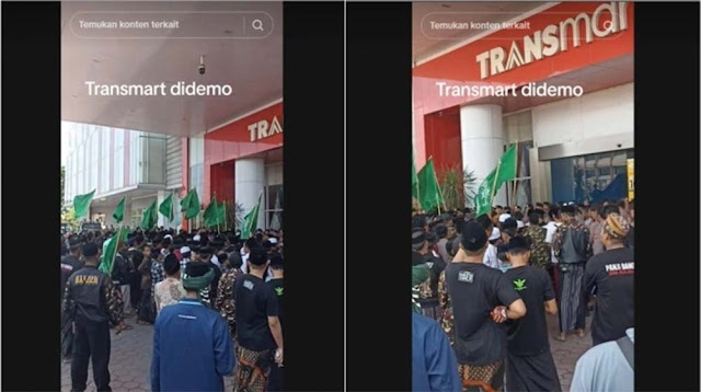 Ratusan Santri Demo Transmart Jember, Ternyata Salah Sasaran karena Protes Konten Trans7