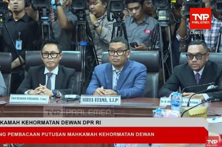 MKD Jatuhkan Hukuman! Nafa Urbach, Eko Patrio, dan Ahmad Sahroni Dihukum Nonaktif, Ini Masa Hukumannya