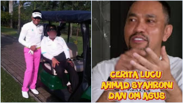 Viral! Foto Lawas Ahmad Sahroni Pakai Baju Pink di Golf, Ternyata Ini Sosok Penting di Sampingnya