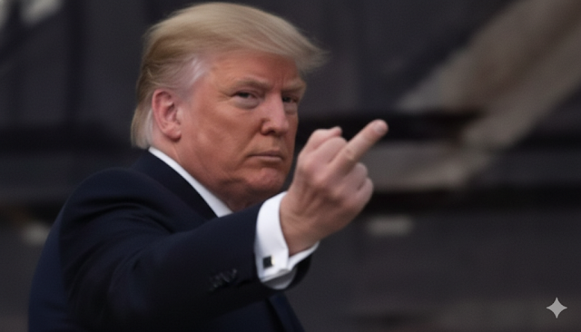 Trump Acungkan Jari Tengah, Tapi Janji Buka Arsip Epstein Masih Fck You ke Publik?