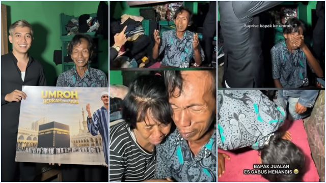 Penjual Es Gabus Viral Diganjar Umroh Gratis, Reaksi Harunya Bikin Terenyuh!