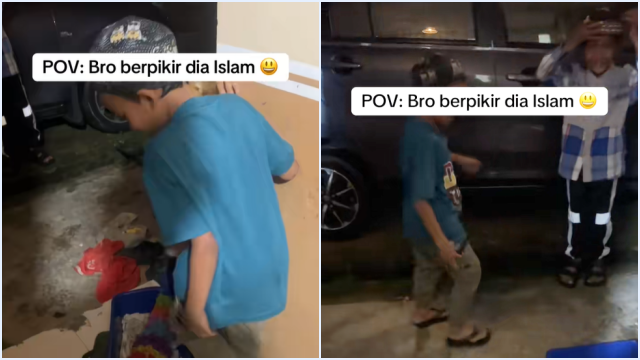 Viral! Bocah Kristen 3 Hari Diam-diam Ikut Tarawih, Reaksi Ayahnya Bikin Netizen Salut