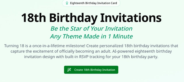 Undangan 18th Birthday Keren dalam 1 Menit? Cuma Pakai AI!