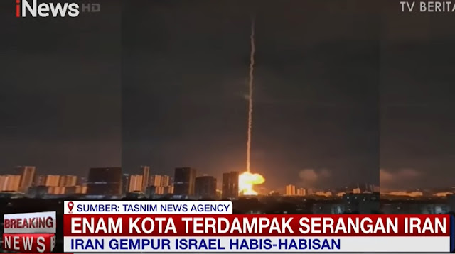 Iron Dome Tembus! Rudal Iran Hancurkan Gedung di Haifa, Bayi 10 Bulan Jadi Korban
