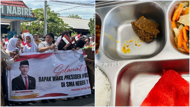 Menu MBG Nabire Viral: Rendang Hanya Saat Gibran Datang? Ini Faktanya!